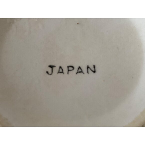 Soup Cup Mug Large JAPAN Hand Painted Vintage Yellow Brown Blue White - Picture 11 of 11